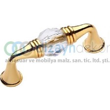 Dizaynaks Kristal Cam Kulp 64 Mm. Altın
