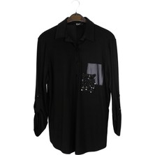 Eskişehir Mağazacılık 1504 Dee's Düğmeli Iki Cep Sim ve Deri Detaylı