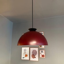 Bamyum Yimpi Vişne Çürüğü Avize Siyah Kase Başlık Tekli Sarkıt Salon Kuaför Dekoratif Aydınlatma Pastane