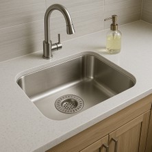 Paslanmaz Metal Mutfak Lavabo Süzgeci