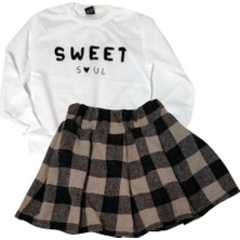 MG Mini Giyim 3-10 Yaş Kız Çocuk Etekli Sweet Takım - Sweet Soul