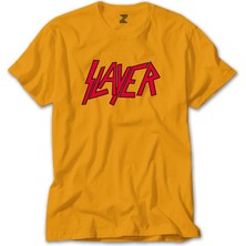 Slayer Logo Classic Sarı Tişört Liyada