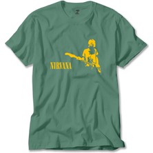 Nirvana Kurt Cobain Yeşil Tişört Liyada