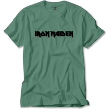 Iron Maiden Logo Yeşil Tişört Liyada