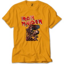 Iron Maiden Skull Sarı Tişört Liyada