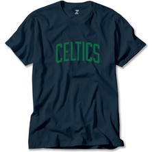 Boston Celtics Yazı Lacivert Tişört Liyada