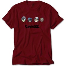 Gorillaz Cartoon 2 Kırmızı Tişört Liyada