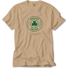 Boston Celtics Logo Krem Tişört Liyada