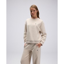 Ellesse Kadın Sweatshirt EF540-BGM Bej Renk Rahat Kesim