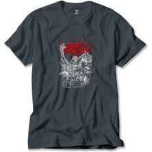 Cattle Decapitation Design Classic Füme Tişört Liyada