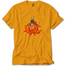 Naruto Kyubie Sarı Tişört Liyada