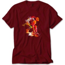 Red Basketball Between The Legs Kırmızı Tişört Liyada