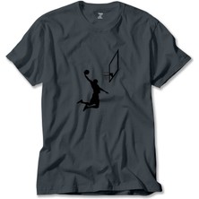 Basketball Smack Silhouette Füme Tişört Liyada