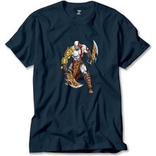 God Of War Kratos Savaşçı Lacivert Tişört Liyada