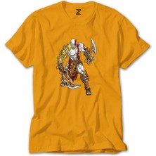 God Of War Kratos Savaşçı Sarı Tişört Liyada