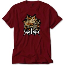 Watain Skull Kırmızı Tişört Liyada