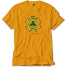 Boston Celtics Logo Sarı Tişört Liyada