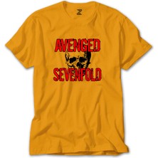 Avenged Sevenfold Skull Sarı Tişört Liyada