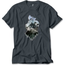 God Of War Ragnarok Atreus Kratos Siluet Füme Tişört Liyada