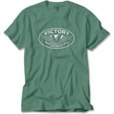Victory Motorcycles Polaris Logo Yeşil Tişört Liyada