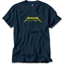 Metallica Lux Æterna Text Lacivert Tişört Liyada