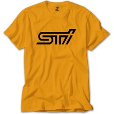 Subaru Stı Logo Sarı Tişört Liyada