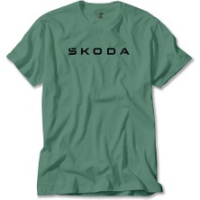 Skoda Text Yeşil Tişört Liyada