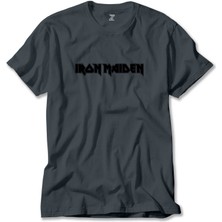 Iron Maiden Logo Füme Tişört Liyada