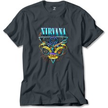 Nirvana Poster Füme Tişört Liyada