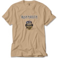 Iron Maiden Zombie Face Krem Tişört Liyada