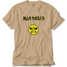 Iron Maiden Face Krem Tişört Liyada