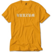 Burzum Logo Yazı Sarı Tişört Liyada