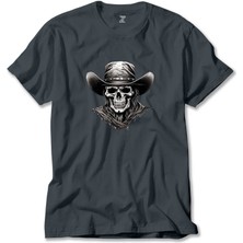 Kovboy Skull Füme Tişört Liyada