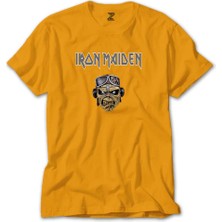 Iron Maiden Zombie Face Sarı Tişört Liyada
