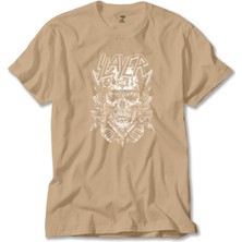 Slayer Soilder Skull Krem Tişört Liyada