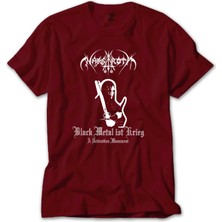 Nargaroth Black Metal Ist Krieg Kırmızı Tişört Liyada