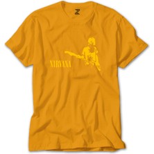 Nirvana Kurt Cobain Sarı Tişört Liyada