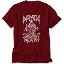 Napalm Death Skeleton Kırmızı Tişört Liyada