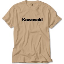 Kawaski Logo Type Krem Tişört Liyada