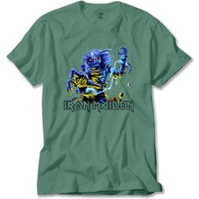 Iron Maiden Sleeve Yeşil Tişört Liyada