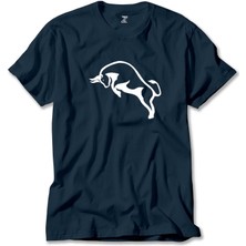 Boğa Siluet Lacivert Tişört Liyada