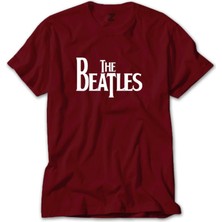 The Beatles Logo Kırmızı Tişört Liyada