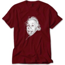Einstein Kırmızı Tişört Liyada