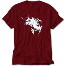 Boğa Silüet Kırmızı Tişört Liyada