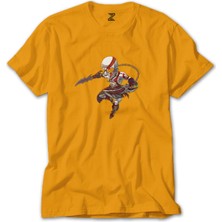 God Of War Kratos Cartoon Sarı Tişört Liyada