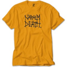 Napalm Death Logo Symboll Sarı Tişört Liyada