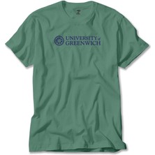 University Of Greenwich Logo Yeşil Tişört Liyada