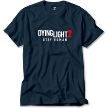 Dying Light Logo Lacivert Tişört Liyada