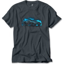 Lamborghini Black Neon Füme Tişört Liyada