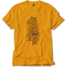 Eric Clapton Texts Sarı Tişört Liyada